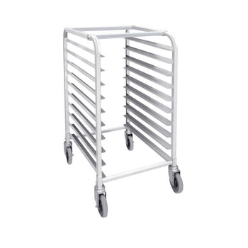 Thunder Group ALSPR010 10-Tier Pan Rack with 4 X Casters ( 2X Locking, 2 Regular) 20 1/4" X 26" X 38 1/2", K/D, NSF - Set