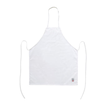 CAC China APBB-1W Chef's Pride Bib Apron Full Length without Pocket White