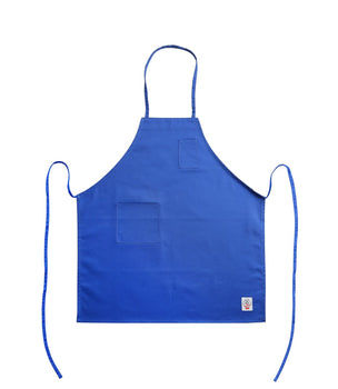 CAC China APBB-2BL Chef's Pride Bib Apron Full Length with Pocket Blue