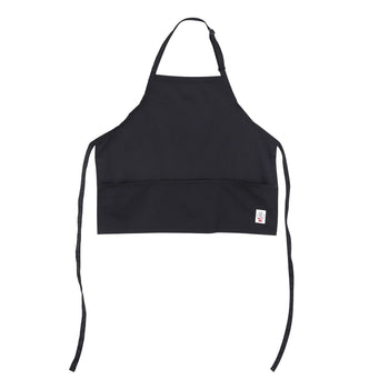 CAC China APBB-3K Chef's Pride Bib Apron Mid-Length Adjustable 3-Pocket Black