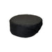 CAC China APHT-1KM Chef's Pride Pillbox Chef Hat 3-1/2-inches Height Black S/M