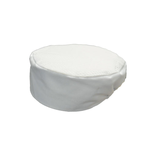 CAC China APHT-1WL Chef's Pride Pillbox Chef Hat 3-1/2-inches Height White L/XL