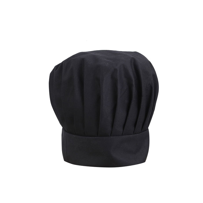 CAC China APHT-2BK Chef's Pride Floppy Toque Chef Hat 13-inches Height Black