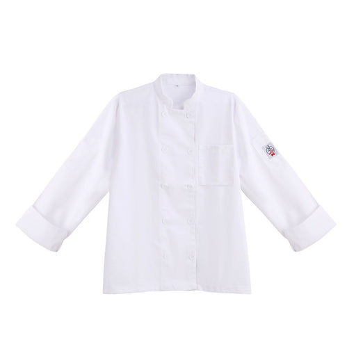CAC China APJK-2WS Chef's Pride Jacket White Small