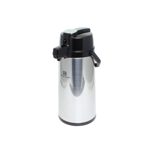 Thunder Group ASLG330 3.0 Liter/101 oz Airpot, Stainless Steel Body, Glass Lined, Lever Top