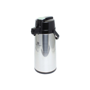 Thunder Group ASLS330 3.0 Liter/101 oz Airpot, Stainless Steel Body, Stainless Steel Lined, Lever Top