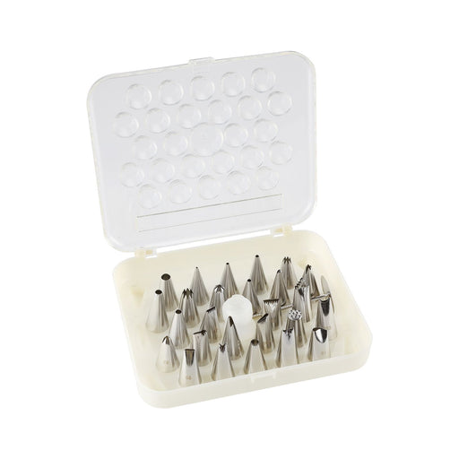 CAC China B7DT-26 Decorating Tip Set Stainless Steel 26-PC