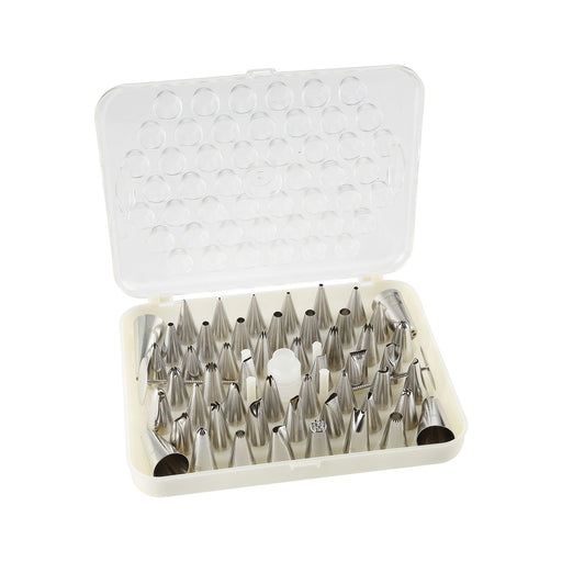 CAC China B7DT-52 Decorating Tip Set Stainless Steel 52-PC
