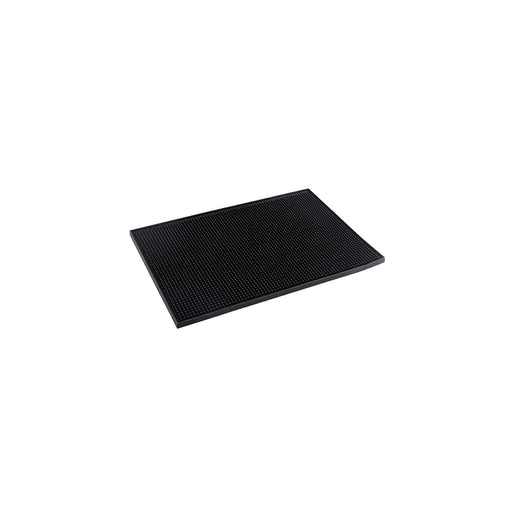 CAC China BRMT-18BK Bar Service Mat Black 18x12-inches