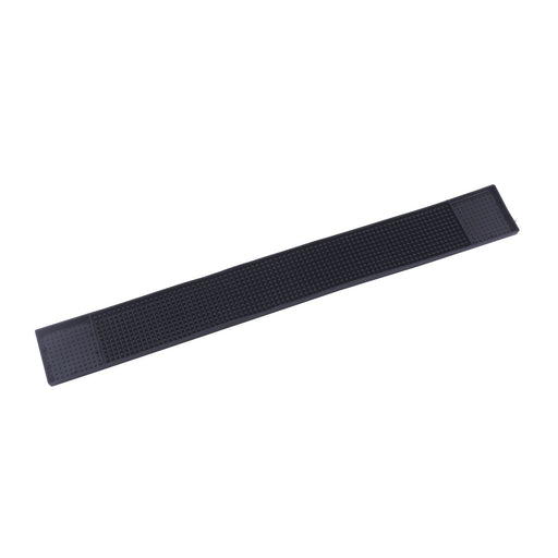 CAC China BRMT-27BK Bar Drink Rail Mat Black 27x3-1/4-inches