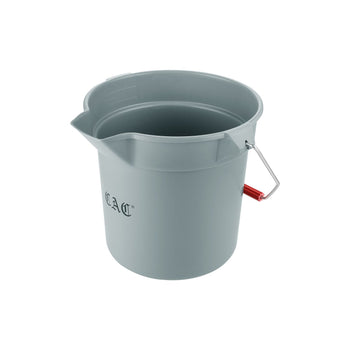 CAC China BTRS-10GY Bucket Round Poly Gray 10 quart