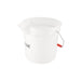 CAC China BTRS-10WT Bucket Round Poly White 10 quart