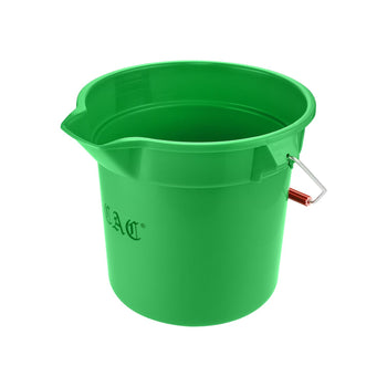 CAC China BTRS-14GN Bucket Round Poly Green 14 quart