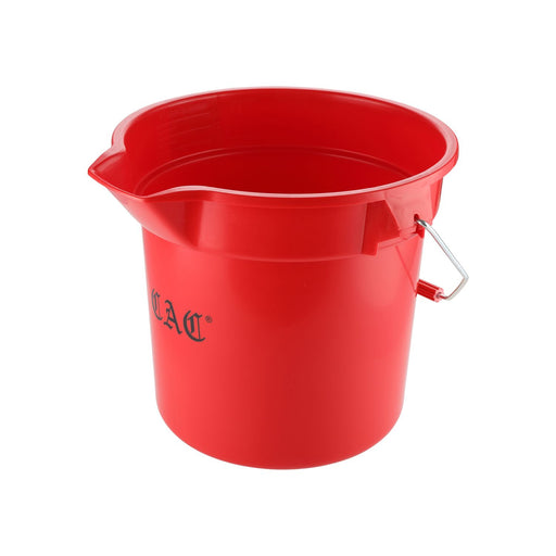 CAC China BTRS-14RD Bucket Round Poly Red 14 quart