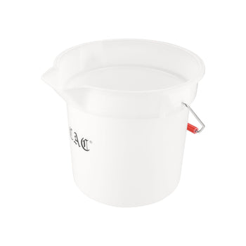 CAC China BTRS-14WT Bucket Round Poly White 14 quart