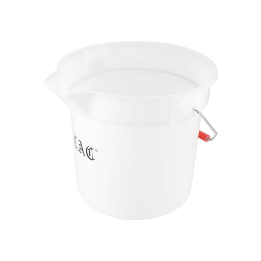 CAC China BTRS-14WT Bucket Round Poly White 14 quart