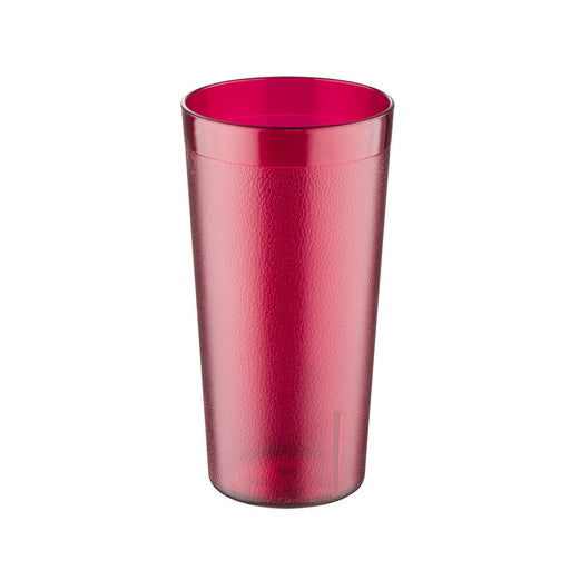 CAC China BVPT-24RD 24 oz. Pebble Textured Tumbler - 12 count