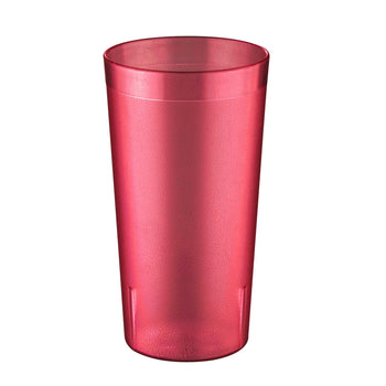 CAC China BVPT-32RD 32 oz. Pebble Textured Tumbler - 12 count