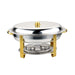 CAC China CAFR-205 Luminous Chafer Oval 6 quart