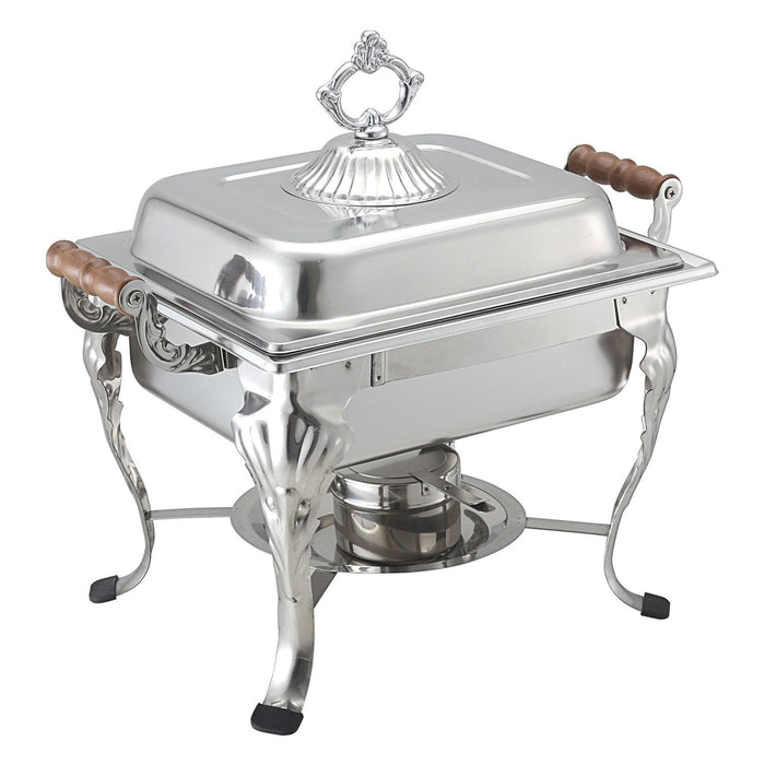 CAC China CAFR-307 Welsh 4 quart Stainless Steel Chafer Square