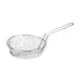 CAC China CBKR-12C 12-inches Diamater Nickel-Plated Metal Round Culinary Basket Coarse Mesh