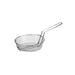 CAC China CBKR-8M 8-inches Diamater Nickel-Plated Metal Round Culinary Basket Medium Mesh