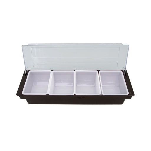 CAC China CDHL-4 ABS Plastic Condiment Holder 4-Compartment