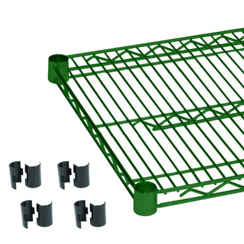 Thunder Group CMEP1424 Epoxy Coating Wire Shelves 14" X 24" With 4 Set Plastic Clip