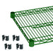 Thunder Group CMEP1472 Epoxy Coating Wire Shelves 14" X 72" With 4 Set Plastic Clip