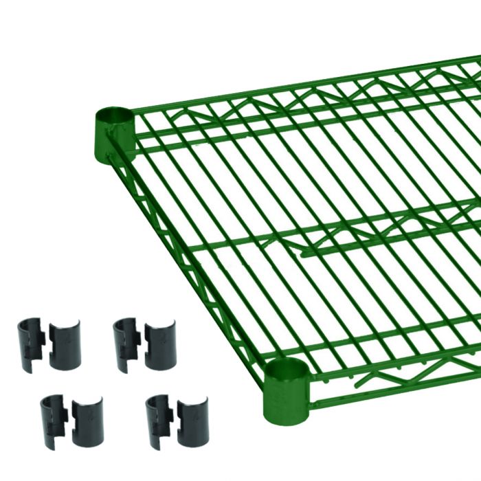 Thunder Group CMEP1824 Epoxy Coating Wire Shelves 18" X 24" With 4 Set Plastic Clip