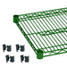 Thunder Group CMEP1830 Epoxy Coating Wire Shelves 18" X 30" With 4 Set Plastic Clip