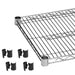 Thunder Group CMSV1842 Chrome Plated Wire Shelves 18" X 42" With 4 Set Plastic Clip