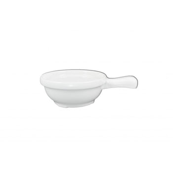 Thunder Group CR305W 10 oz, 4 1/4" X 6 3/4" X 2", Soup Bowl with Handle, White - Dozen