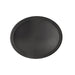 CAC China FGTO-2722BK Oval Non-Slip Fiberglass Tray 27 x 22-inches