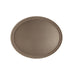 CAC China FGTO-2722BN Oval Non-Slip Fiberglass Tray 27 x 22-inches