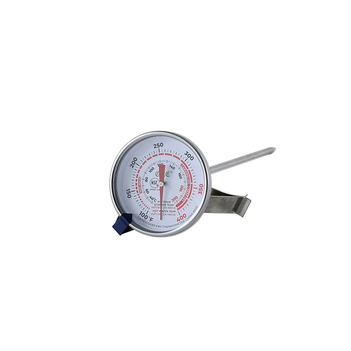 Deep Fry Thermometer, Dial And Stainless Steel Probe Thermometer