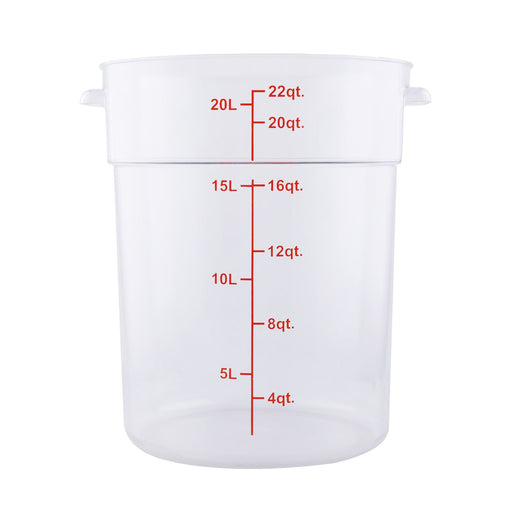 CAC China FS1P-22C 22QT Food Storage Container, Clear