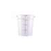 CAC China FS1P-4C 4QT Food Storage Container, Clear