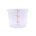 CAC China FS1P-6C 6QT Food Storage Container, Clear