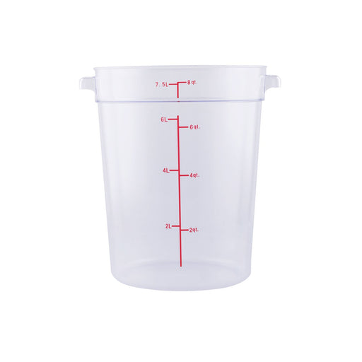 CAC China FS1P-8C 8QT Food Storage Container, Clear