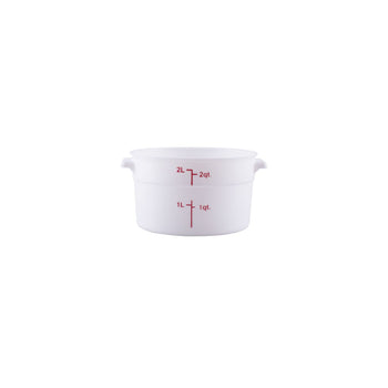 CAC China FS2P-2T 2QT Food Storage Container, Translucent