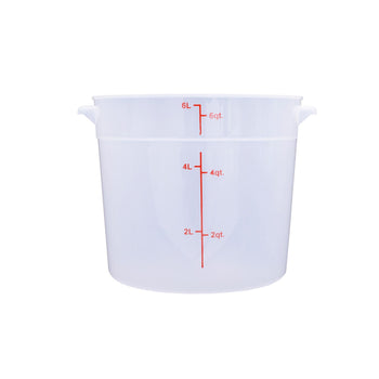 CAC China FS2P-6T 6QT Food Storage Container, Translucent