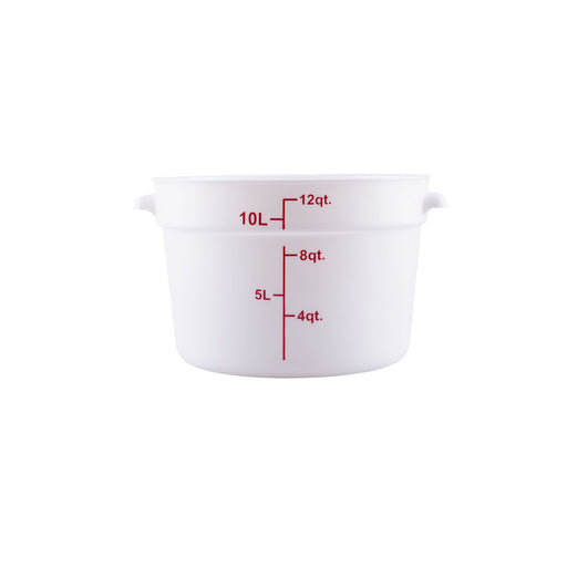 CAC China FS3P-12W 12QT Food Storage Container, White