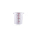 CAC China FS3P-4W 4QT Food Storage Container, White