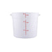 CAC China FS3P-6W 6QT Food Storage Container, White