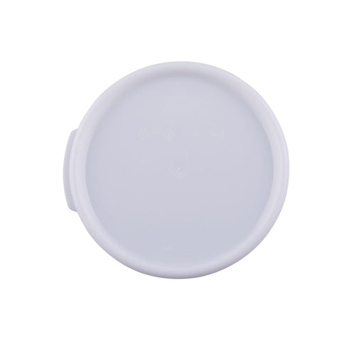 CAC China FS3R-1CV-W Cover for 1QT Round Food Storage Container, White