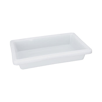 CAC China FS4H-3W White Storage Box Half Size 3-inches