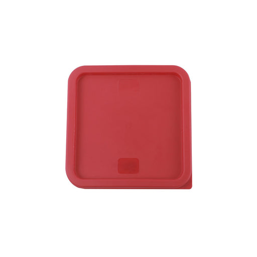 CAC China FSSQ-68CV-R Cover for 6QT 8QT Square Food Storage Container, Red