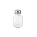 CAC China G6SQ-2M 2 oz. Glass Square Base Shaker with Stainless Steel Mushroom Cap