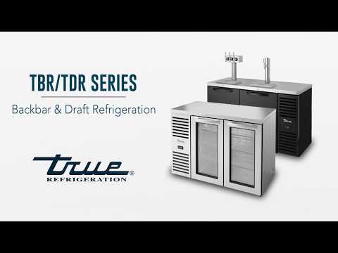 True TBR48-RISZ1-L-B-GG-1 Back Bar Cabinet, Refrigerated